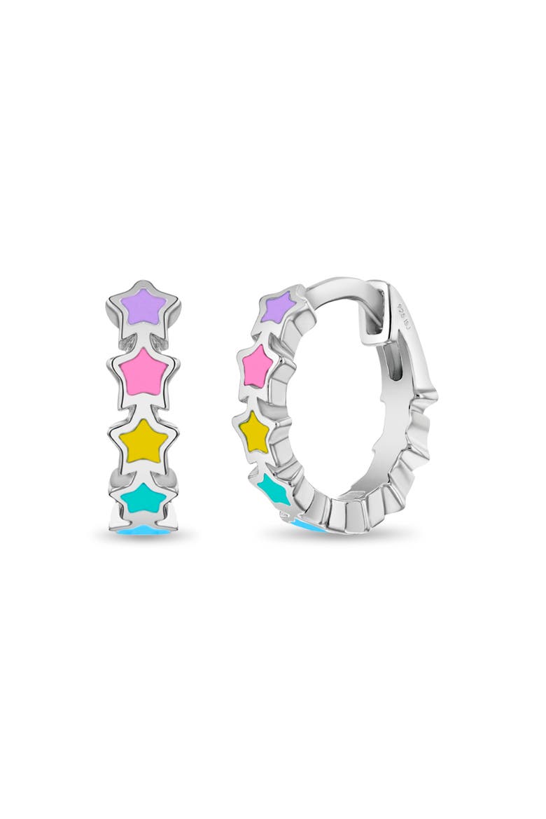 Star Cascade Huggie Hoops, Main, color, Multi-Color