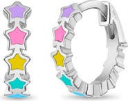 In Season Jewelry Star Cascade Huggie Hoops
