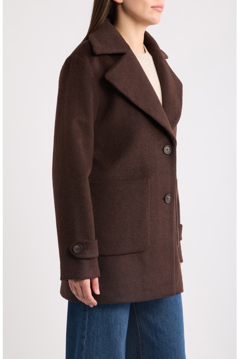 Wool Blend Coat, Alternate, color, SEAL BROWN