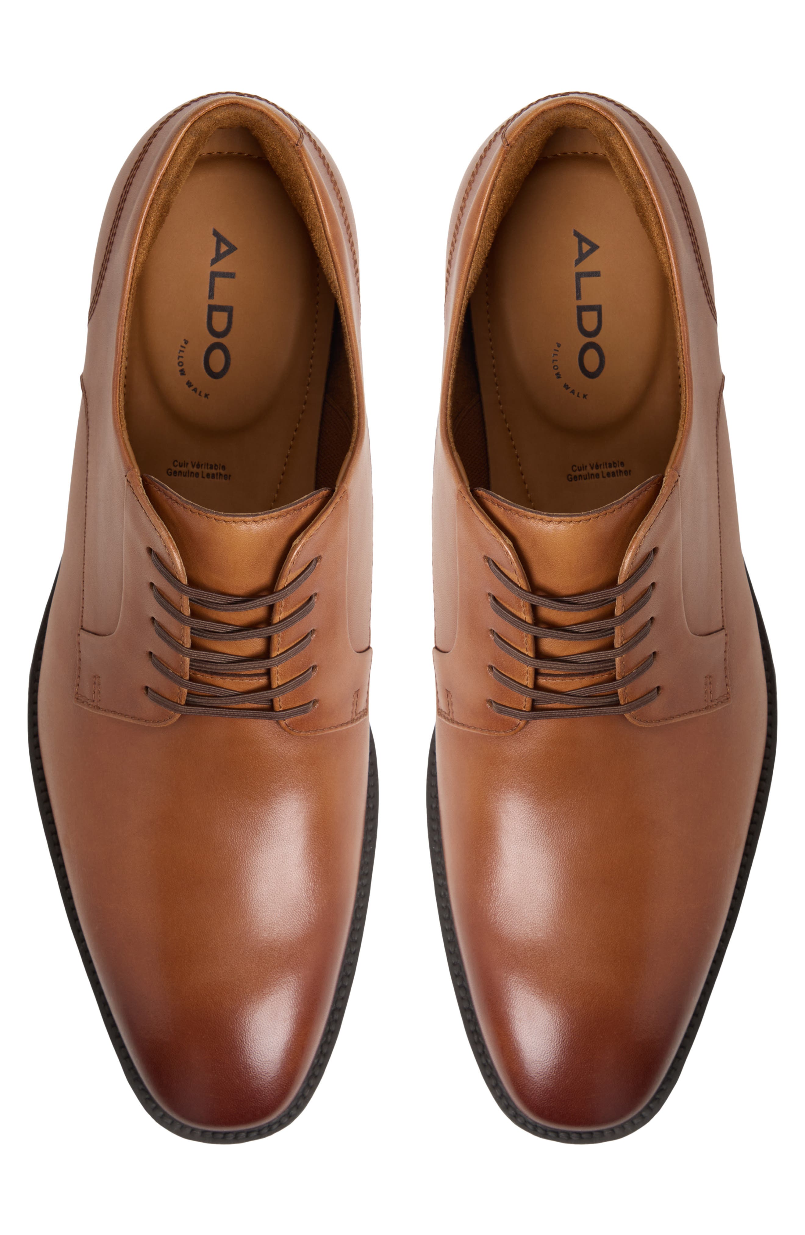 Teodoro Plain Toe Derby, Alternate, color, COGNAC