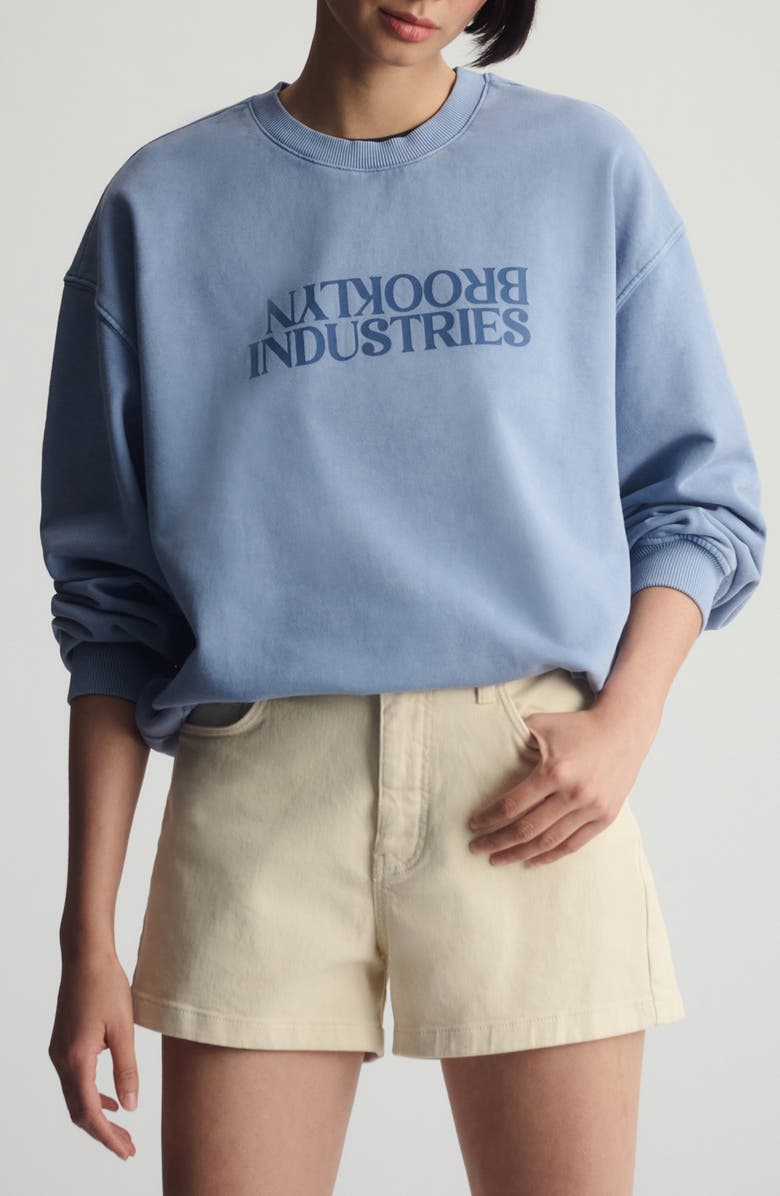 Brooklyn Industries Backward Logo Sweatshirt, Main, color, 