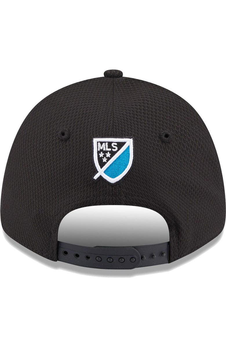 New Era Men's New Era Black Charlotte FC Basic 9FORTY Mesh Snapback Hat, Alternate, color, 