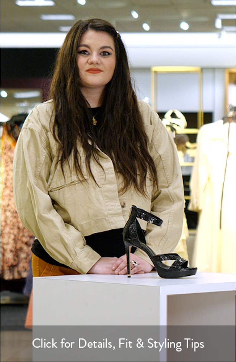 Nadine Ankle Strap Platform Sandal, sales video thumbnail