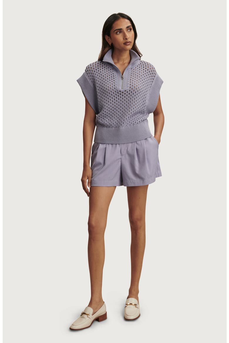 Gaines Half Zip Sweater, Alternate, color, THISTLE DOWN