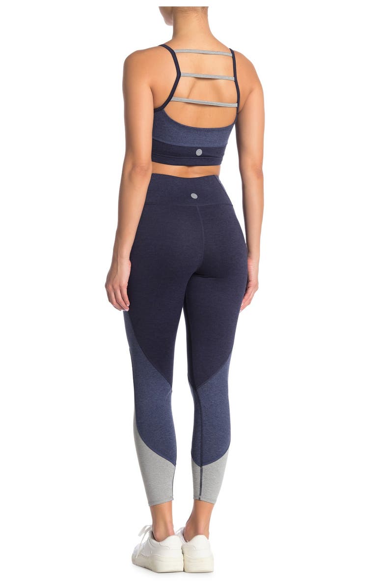 Threads 4 Thought Tranquil Colorblock Leggings, Alternate, color, Heather Raw Denim