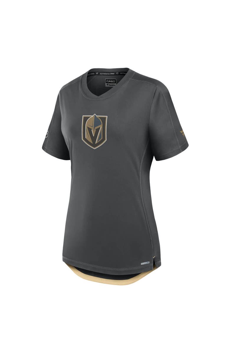 FANATICS Women's Fanatics  Gray Vegas Golden Knights Authentic Pro Rink Tech T-Shirt, Alternate, color, Gray