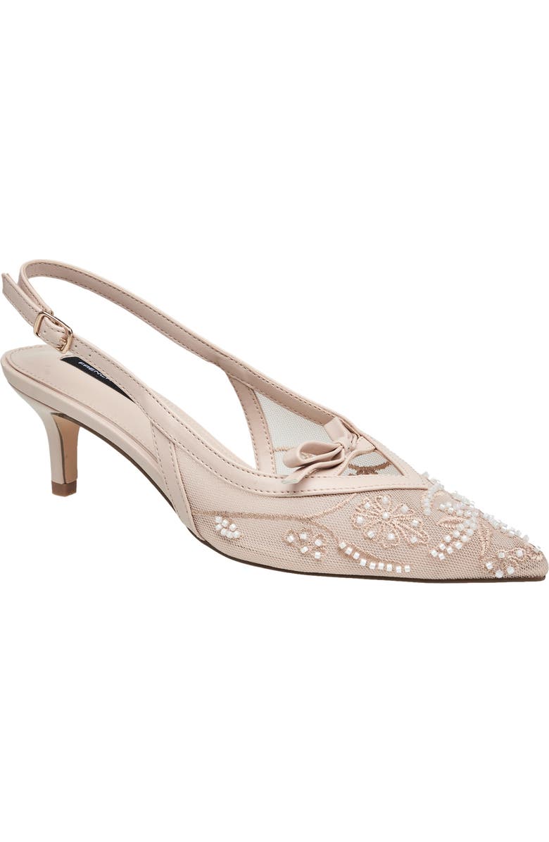 French Connection Quinny Embroidered Bead Heel, Main, color,