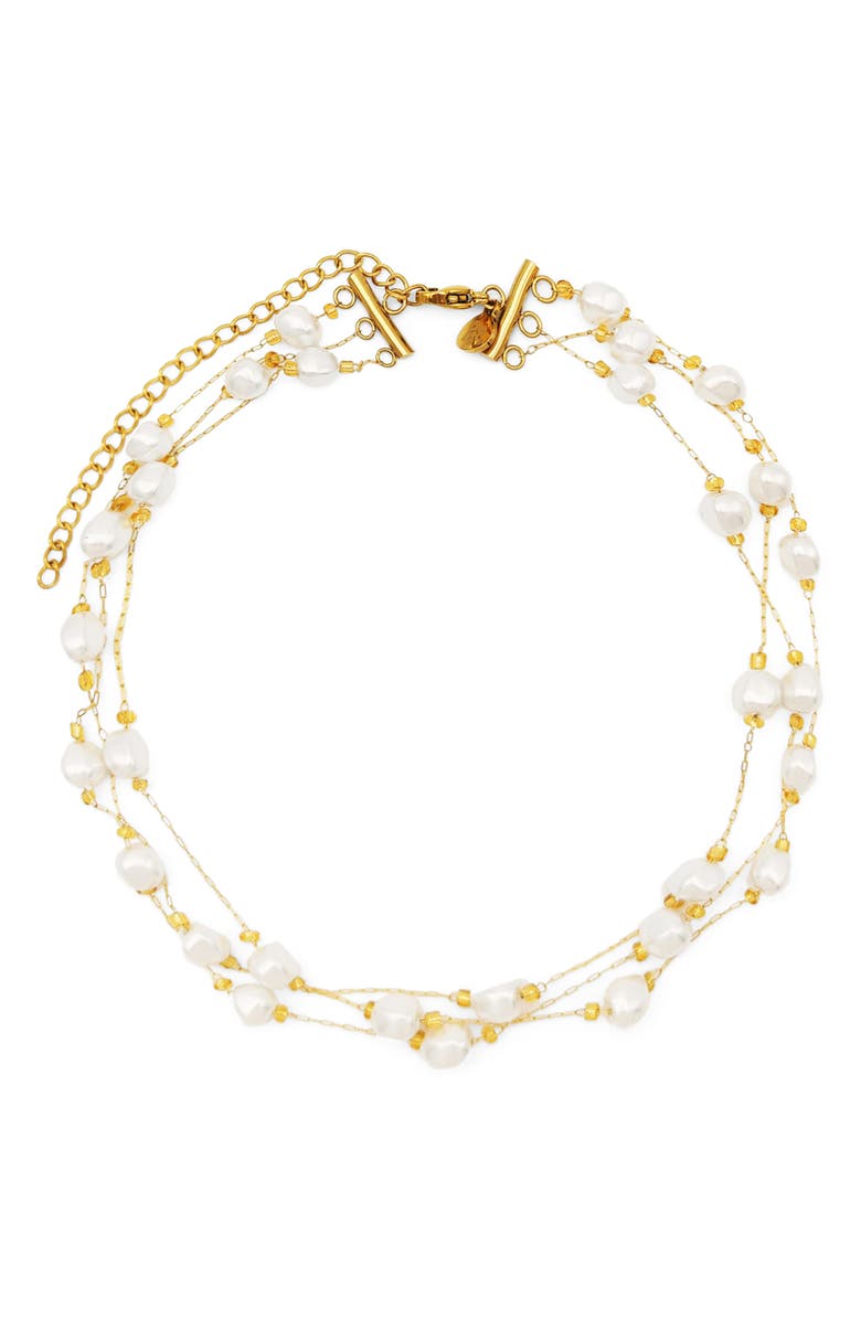 Petit Moments Sara Necklace, Main, color, Pearl