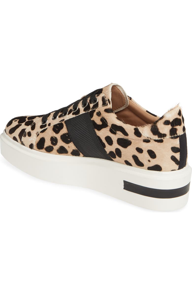 Linea Paolo Kim Sneaker, Alternate, color, White/ Black Calf Hair