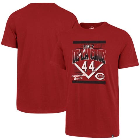 Men's '47 Elly De La Cruz Red Cincinnati Reds Graphic T-Shirt