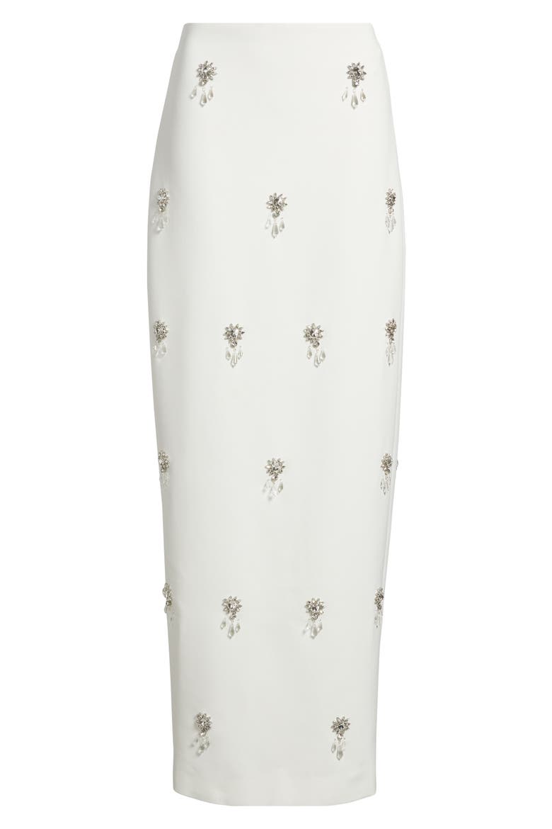 The Ultimate Muse Crystal Maxi Skirt, Alternate, color, WHITE