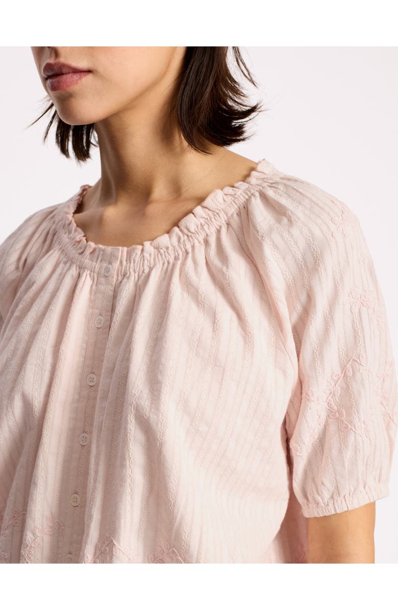 Albaray Embroidered Scoop Neck Blouse, Alternate, color, Pink