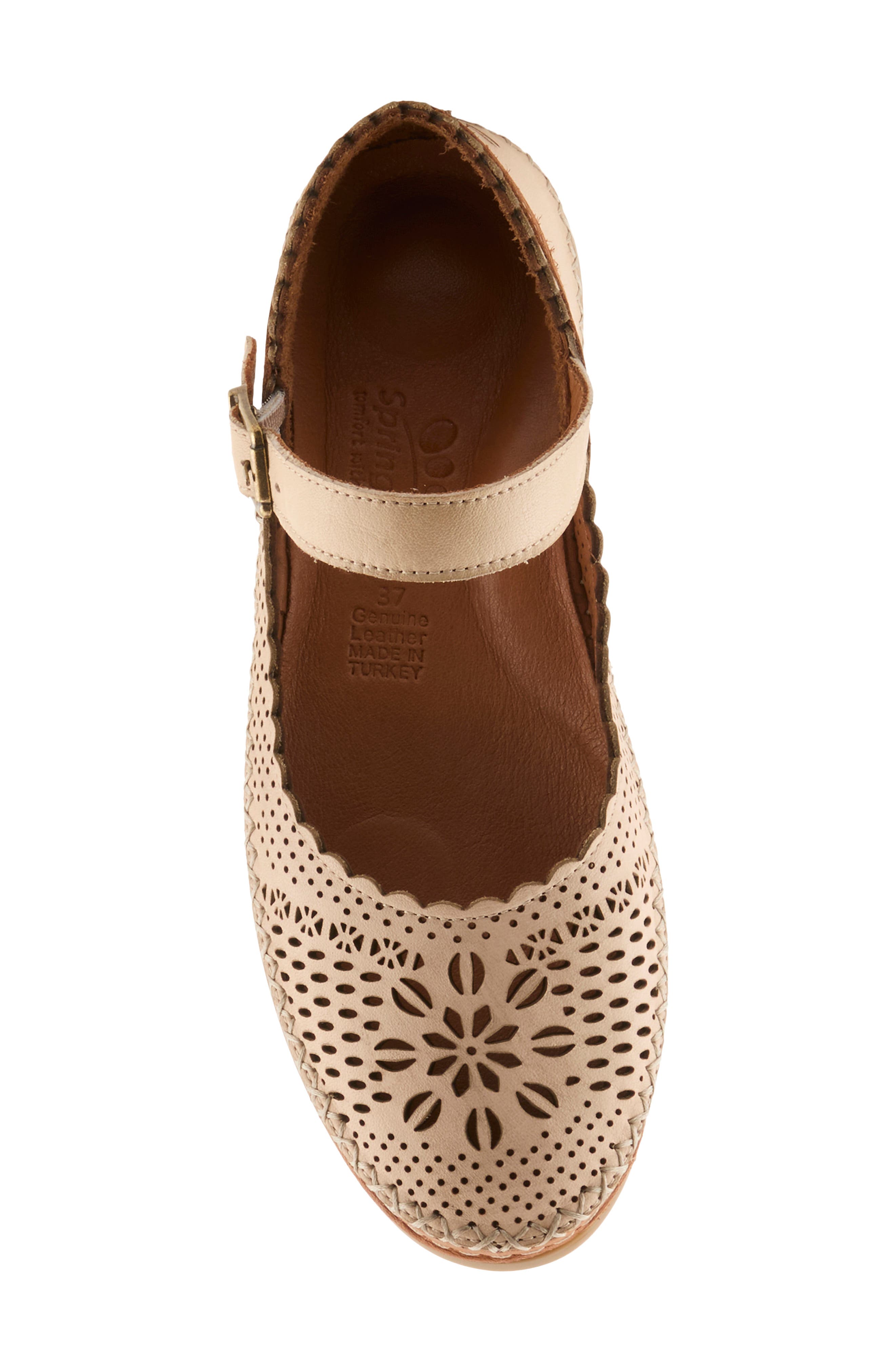 Zabelle Mary Jane Flat, Alternate, color, BEIGE