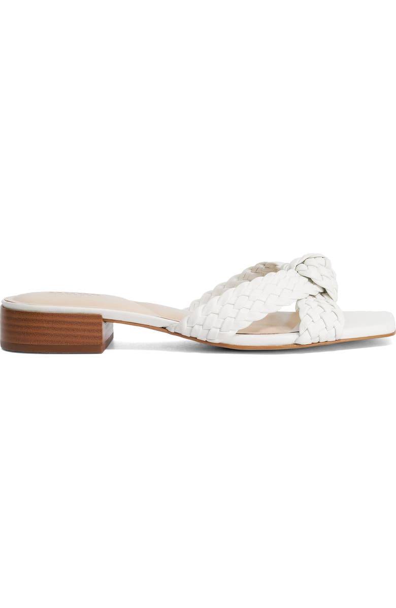 Dune London Lacees Block Heel Sandal, Alternate, color, White