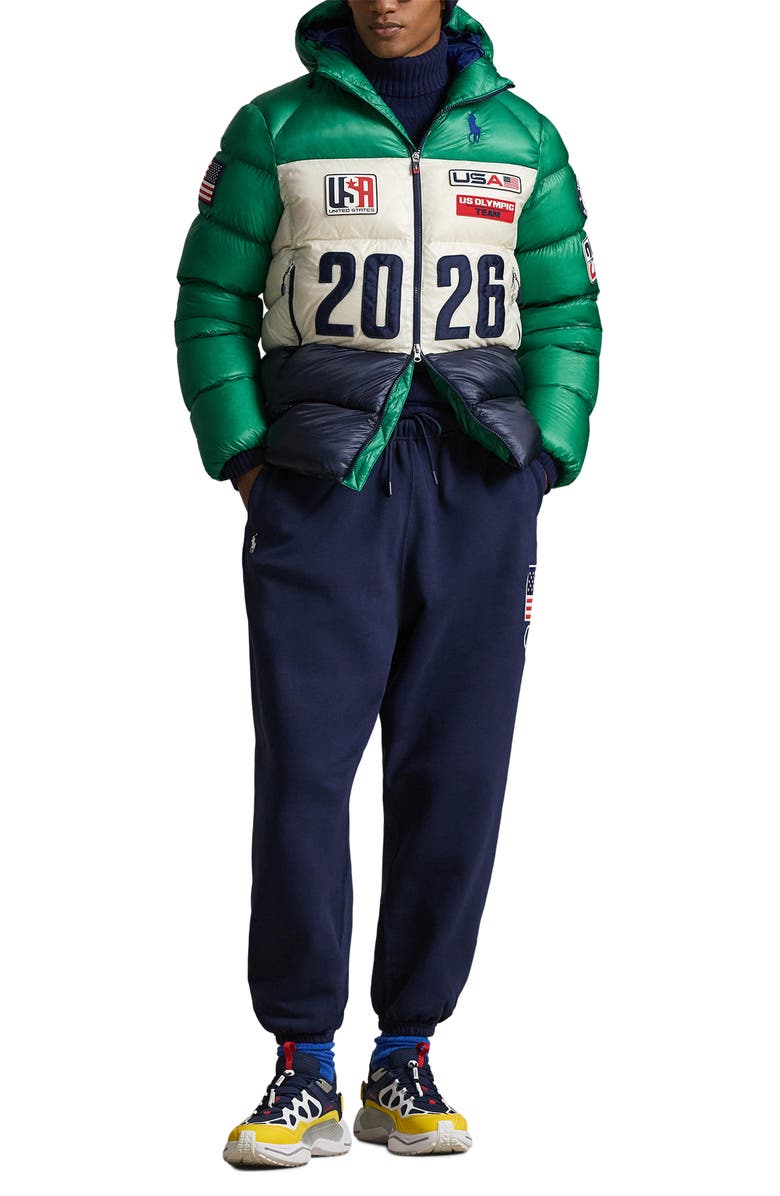 Polo Ralph Lauren Team USA Embroidered Graphic Sweatpants, Alternate, color, Refined Navy