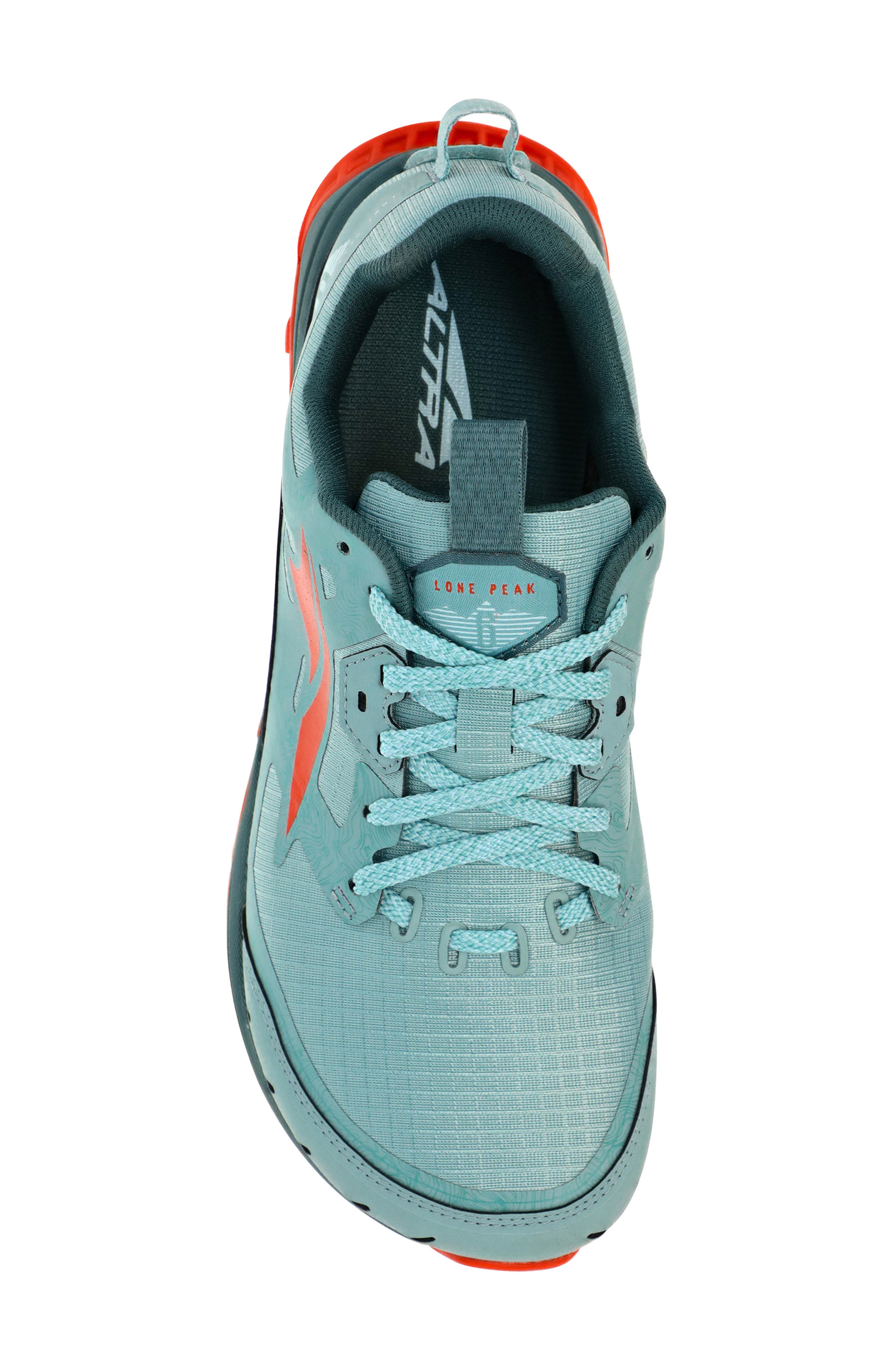 Lone Peak 6 Trail Running Shoe, Alternate, color, DUSTY TEAL