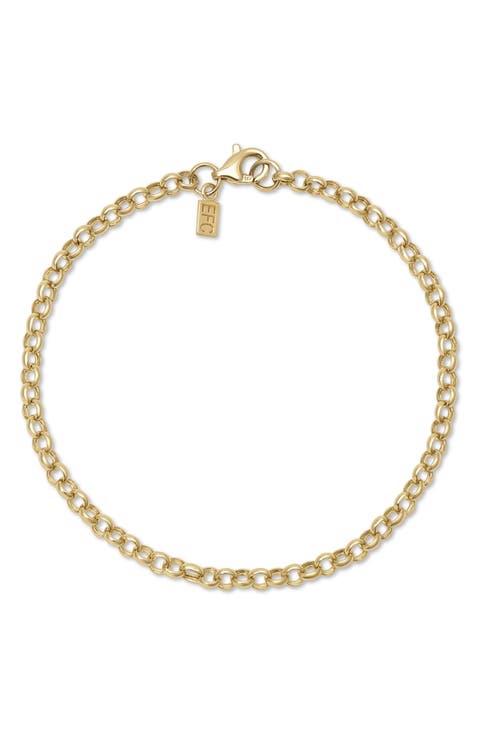 14k Gold Rolo Chain Bracelet