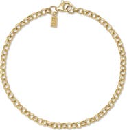 EF Collection 14k Gold Rolo Chain Bracelet