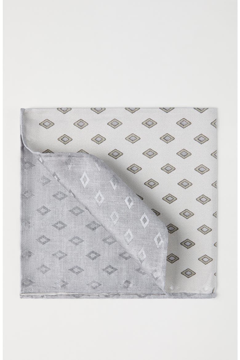 Silk pocket square with pattern, Alternate, color, Panama