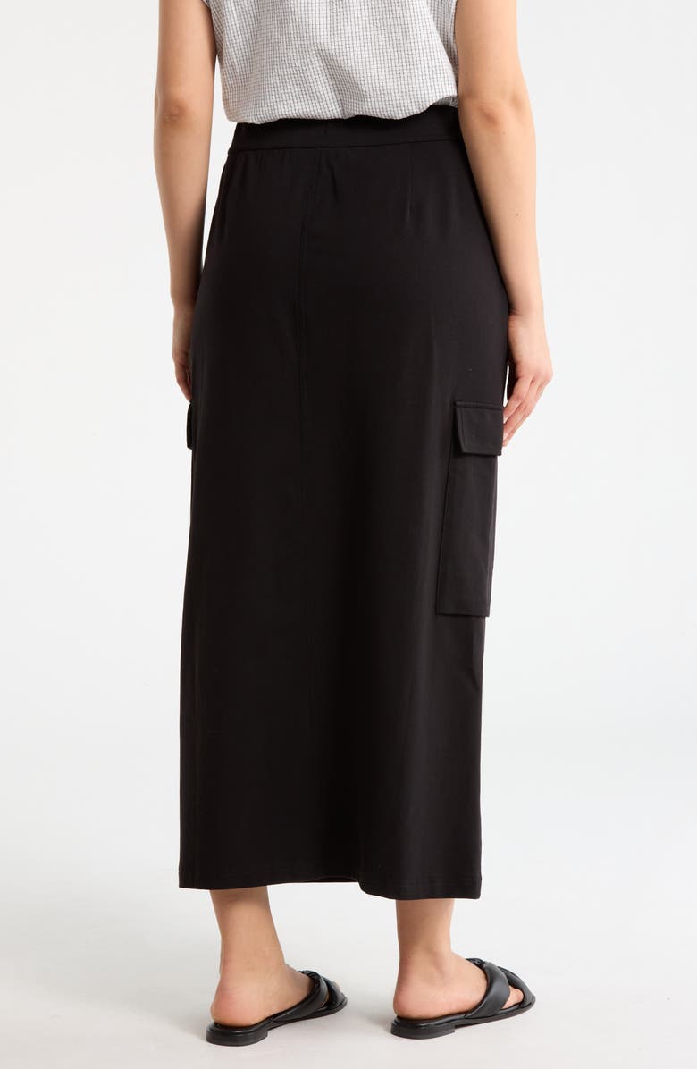 Eileen Fisher Cargo Maxi Skirt, Alternate, color, Black