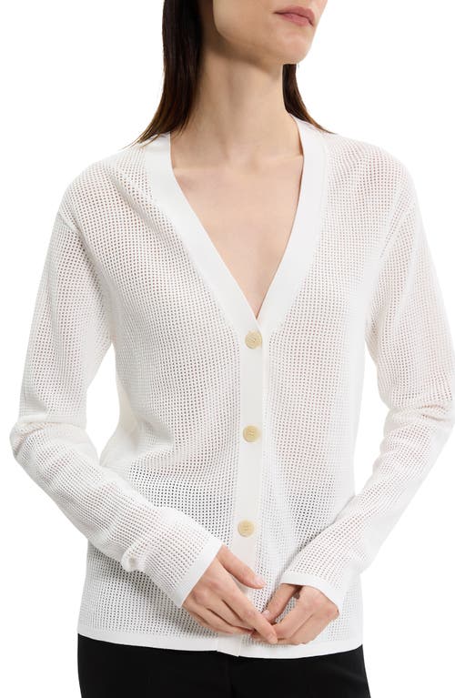 Theory Open Stitch V-neck Cardigan