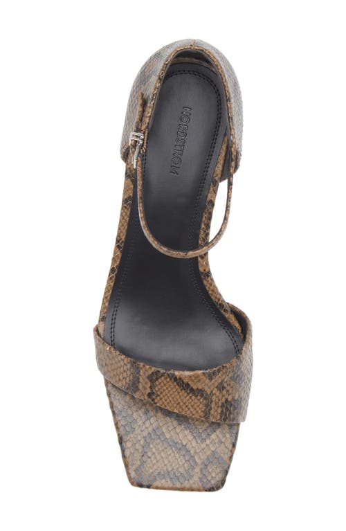 Nordstrom Stanton Ankle Strap Sandal In Brown