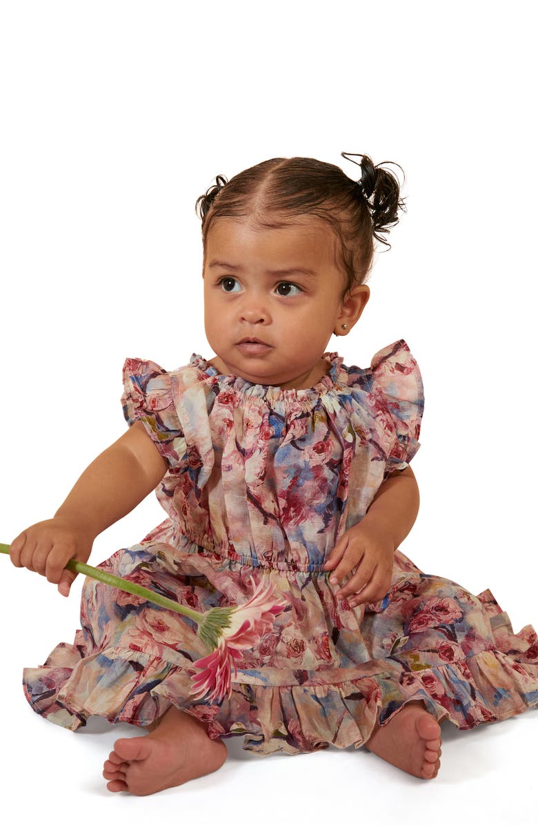 Bardot Junior Kids' Ayala Floral Dress, Alternate, color, Azure Flor
