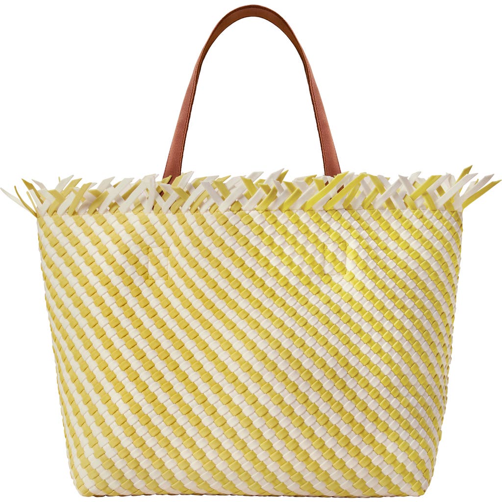 Naghedi Havana Medium Fringe Woven Tote Bag In Soleil