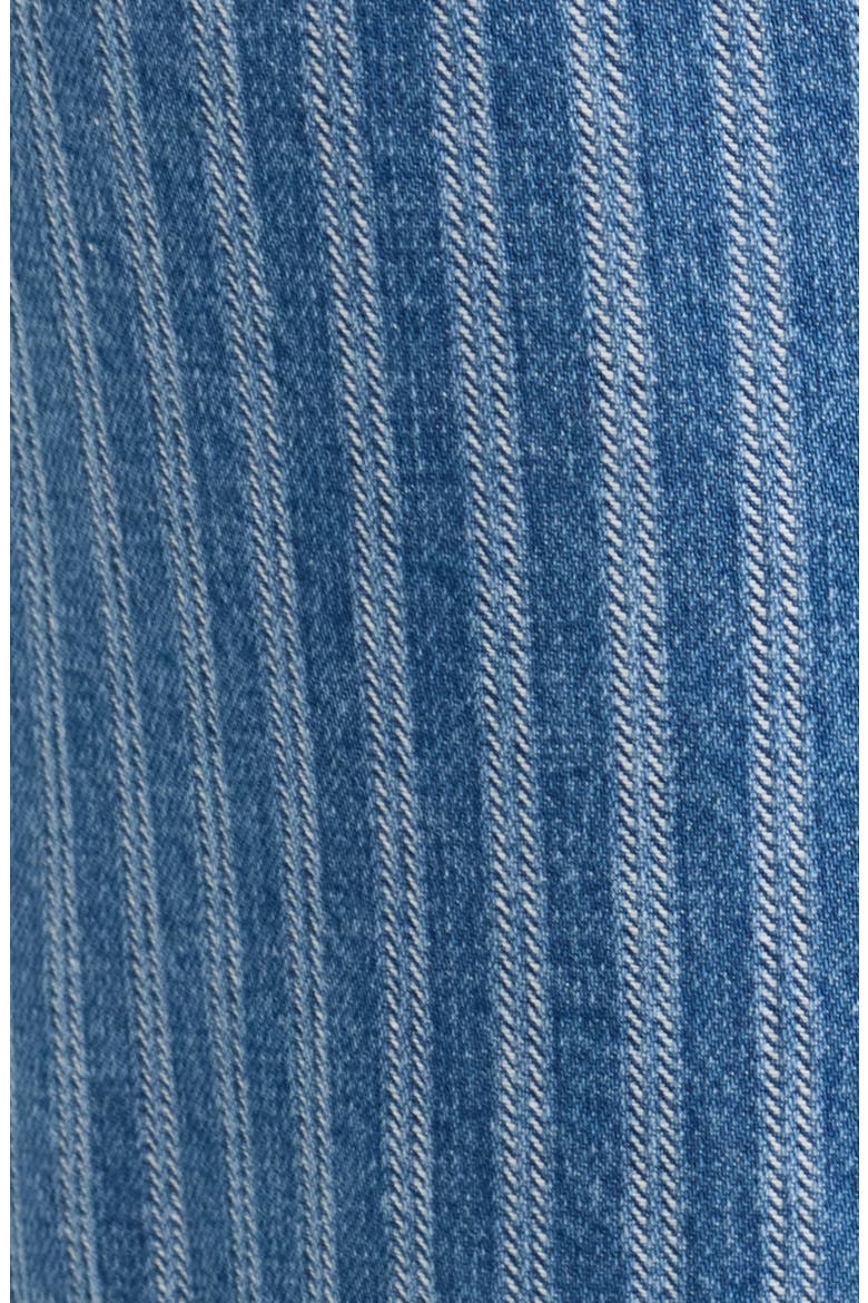 Striped Jacquard Wide Leg Cargo Jeans, Alternate, color, LIGHT WASH
