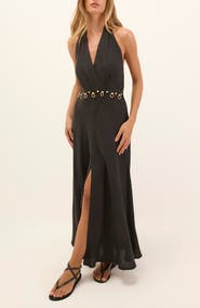 ViX Paula Hermanny Hailey Halter Cover-Up Dress