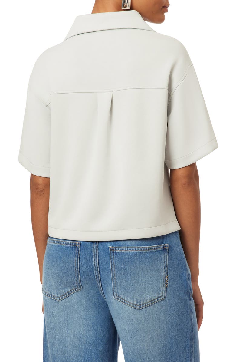 Scotch & Soda Quarter Zip Tee, Alternate, color, Lunar Rock