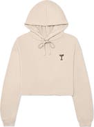 Dalix Coffee Martini Cropped Hoodie