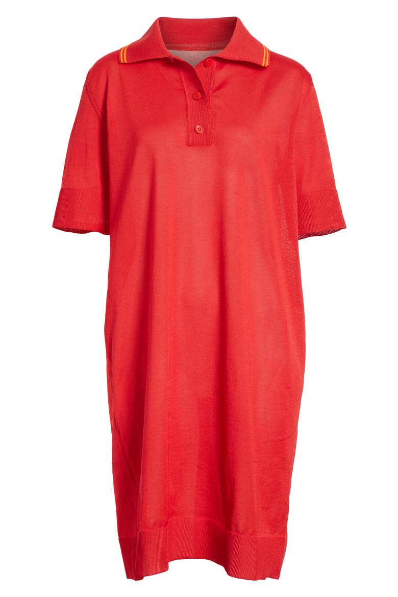 Polo Dress, Alternate, color, RED