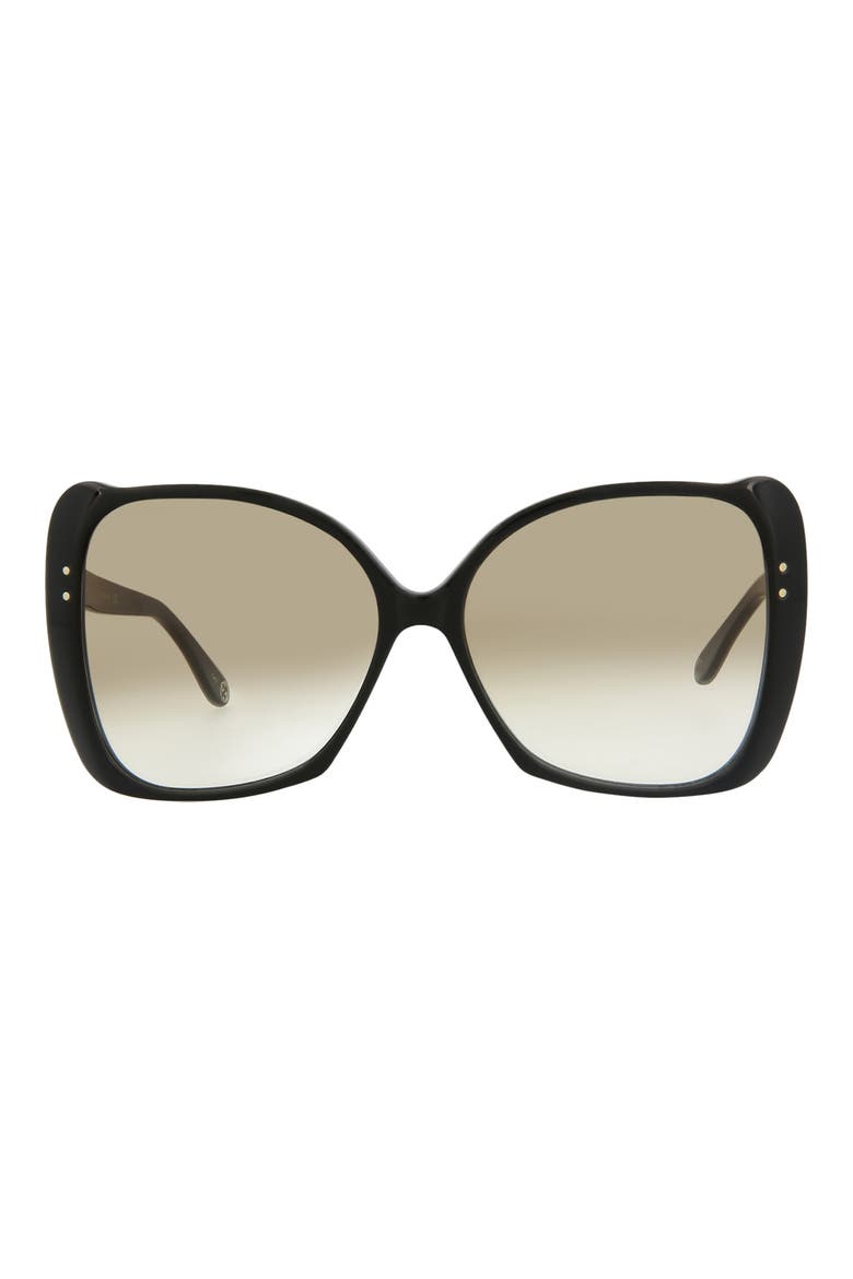 62mm Oversize Square Sunglasses, Main, color, BLACK BROWN