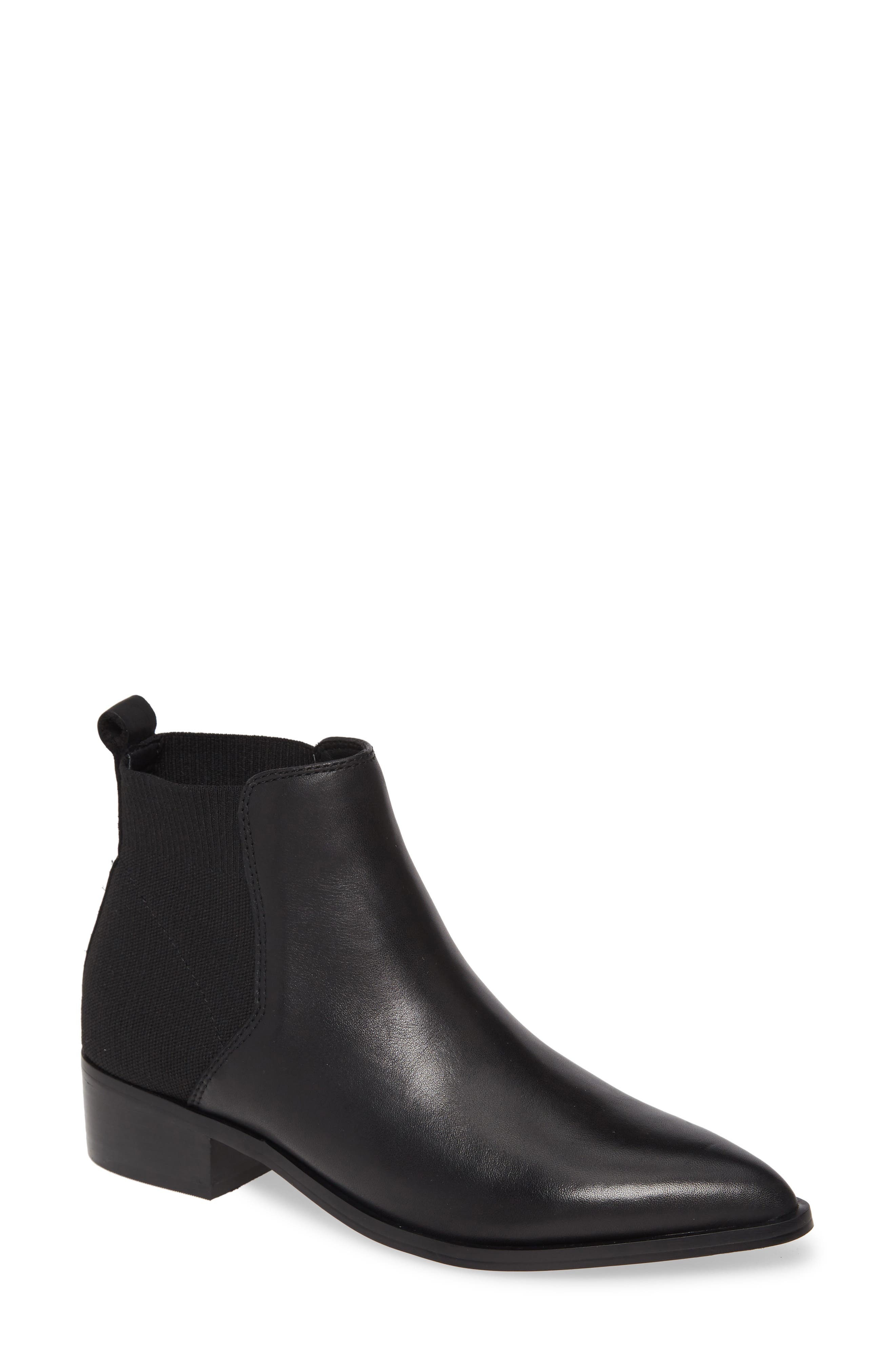 Jingle Bootie, Main, color, BLACK LEATHER