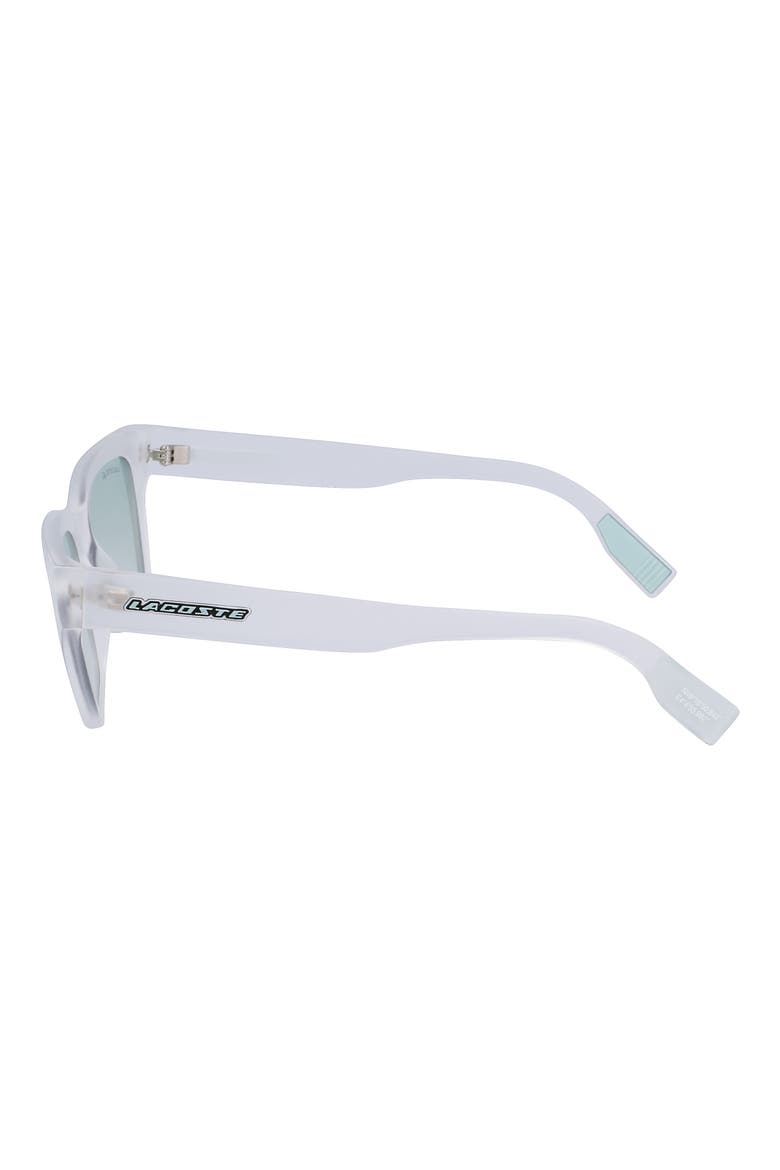 53mm Rectangular Sunglasses, Alternate, color, MATTE CRYSTAL