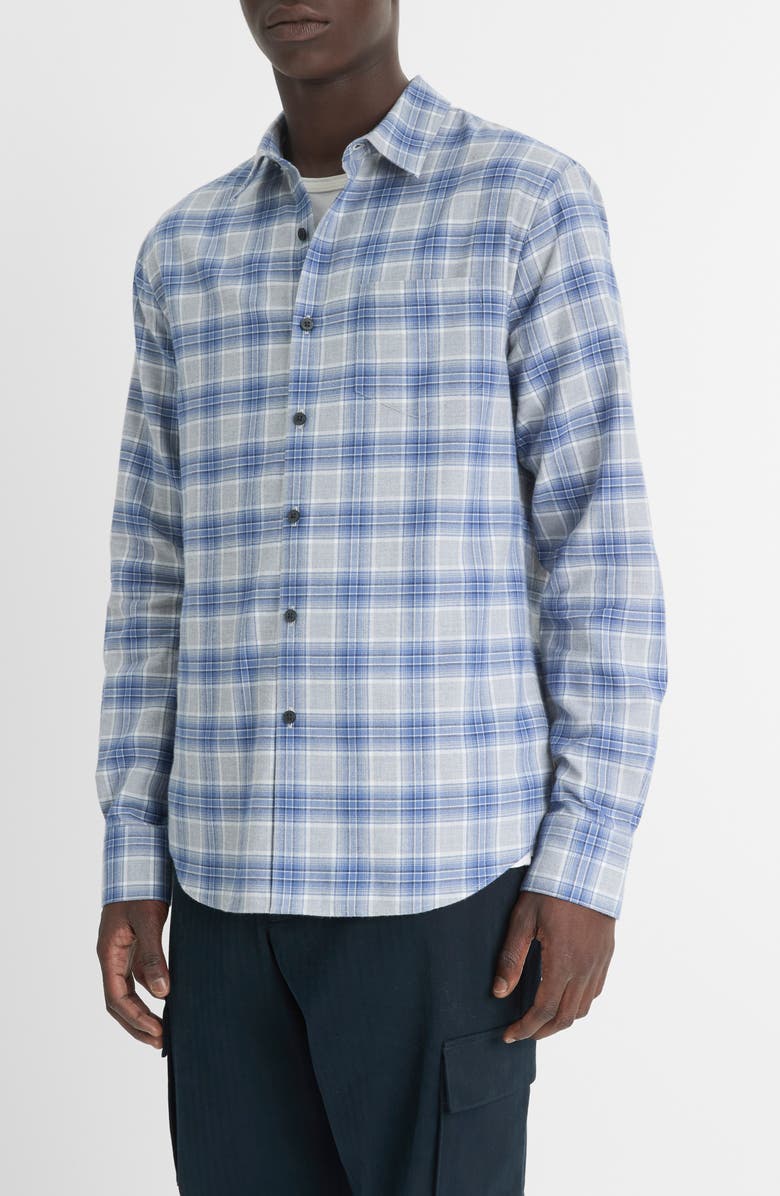 Vince Vineyard Plaid Button-Up Shirt, Main, color, 