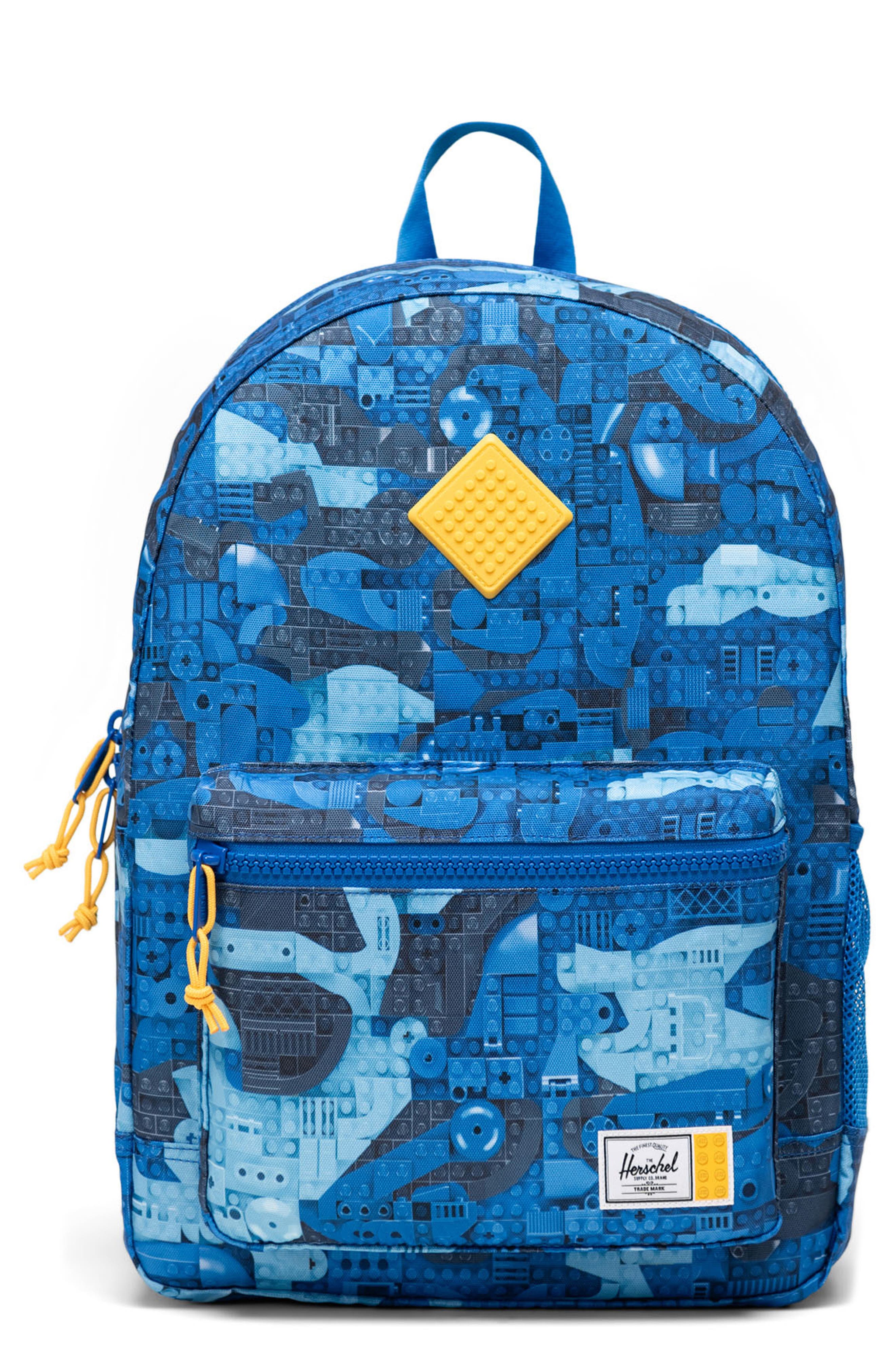 Herschel Supply Co. LEGO<sup>®</sup> Heritage Youth Backpack, Main, color, Abstract Bricks Blue