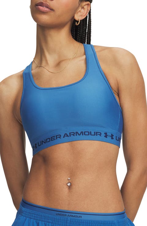 HeatGear® Mid Cross Back Sports Bra