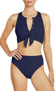 Robin Piccone Amy High Waist Bikini Bottoms