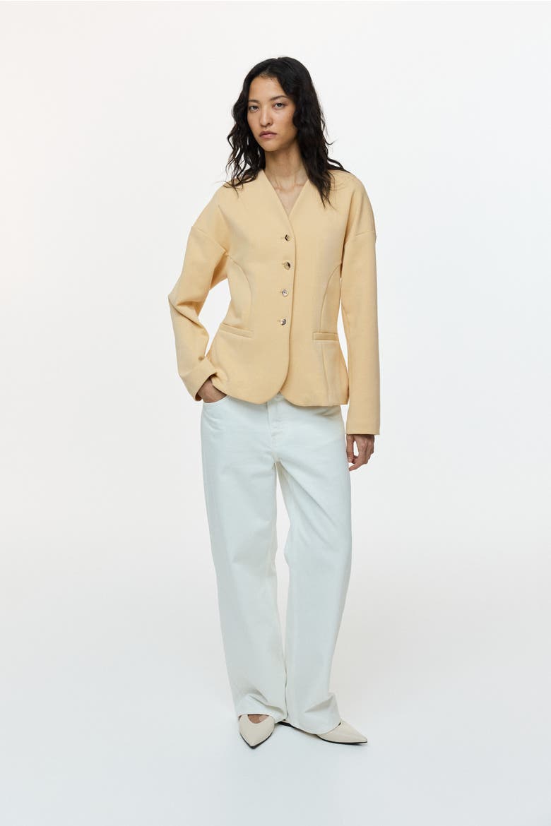 Jersey Jacket, Alternate, color, Beige