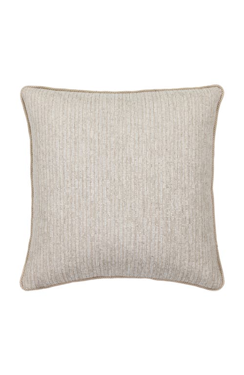 Elaine Smith Sumptuous Fawn Soft Chenille Fringed Indoor & Outdoor Woven Accent Pillow