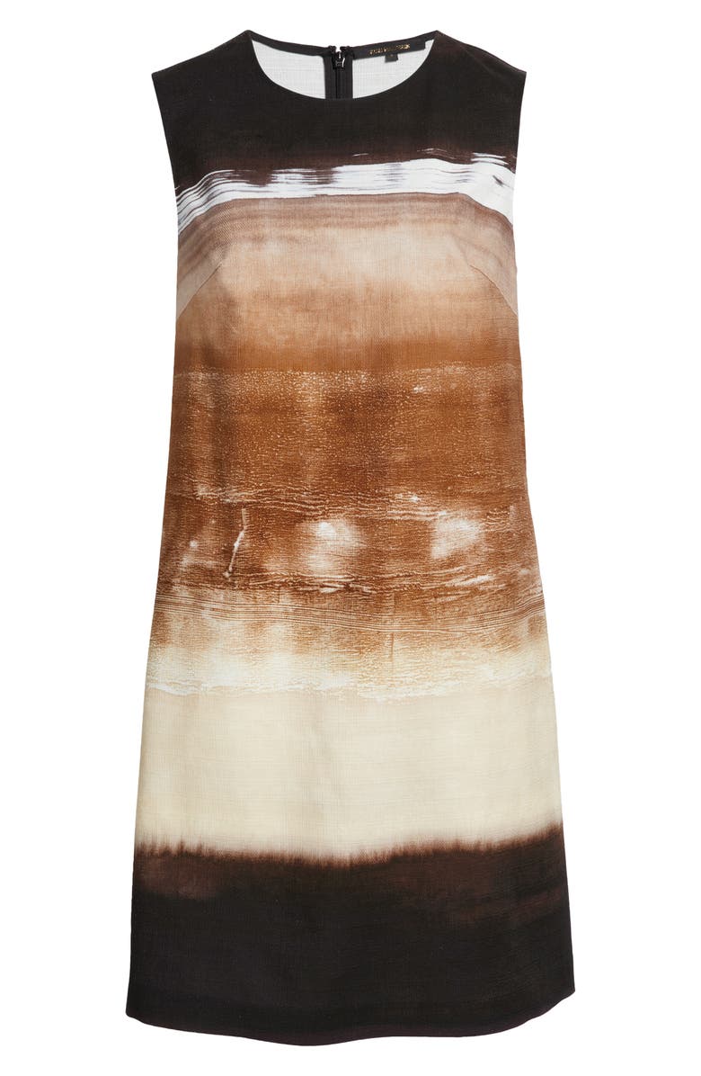 KOBI HALPERIN Ombré Colorblock Stretch Cotton Dress, Alternate, color, Natural Multi