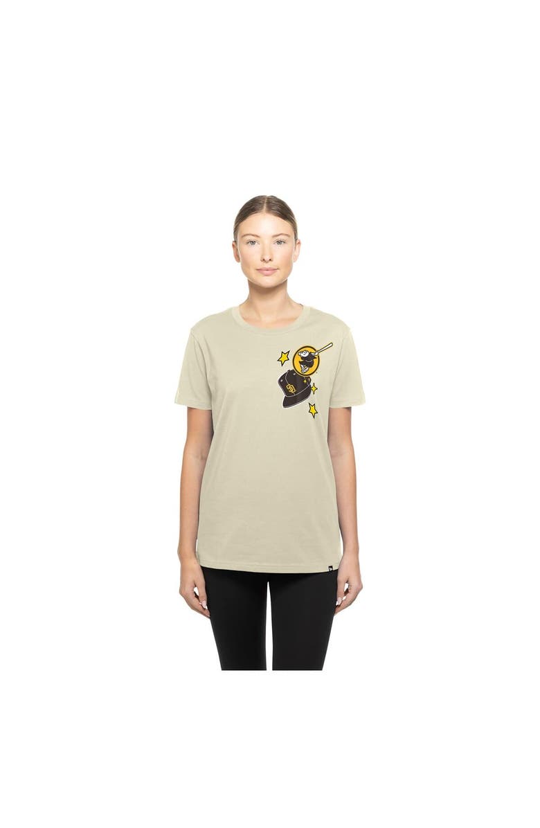New Era Women's New Era Cream San Diego Padres Stars & Cap T-Shirt, Alternate, color, Cream