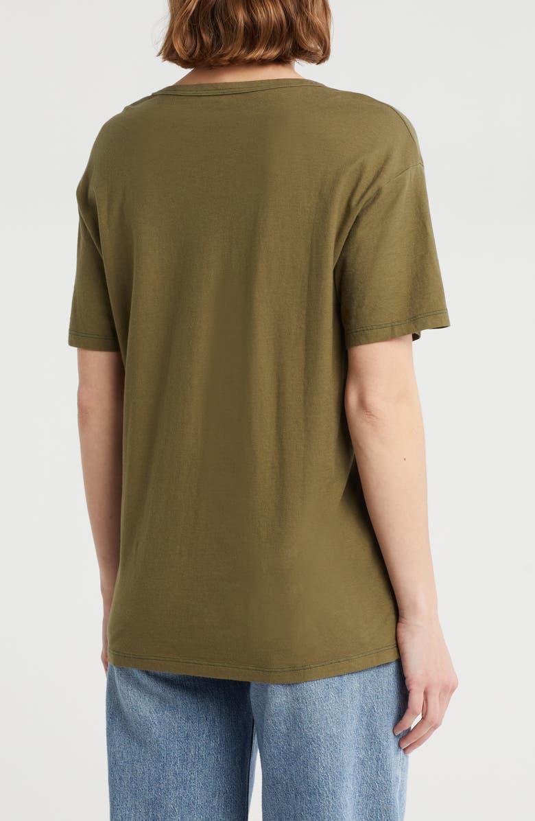 AG Relaxed Fit U-Neck T-Shirt, Alternate, color, Green Haven