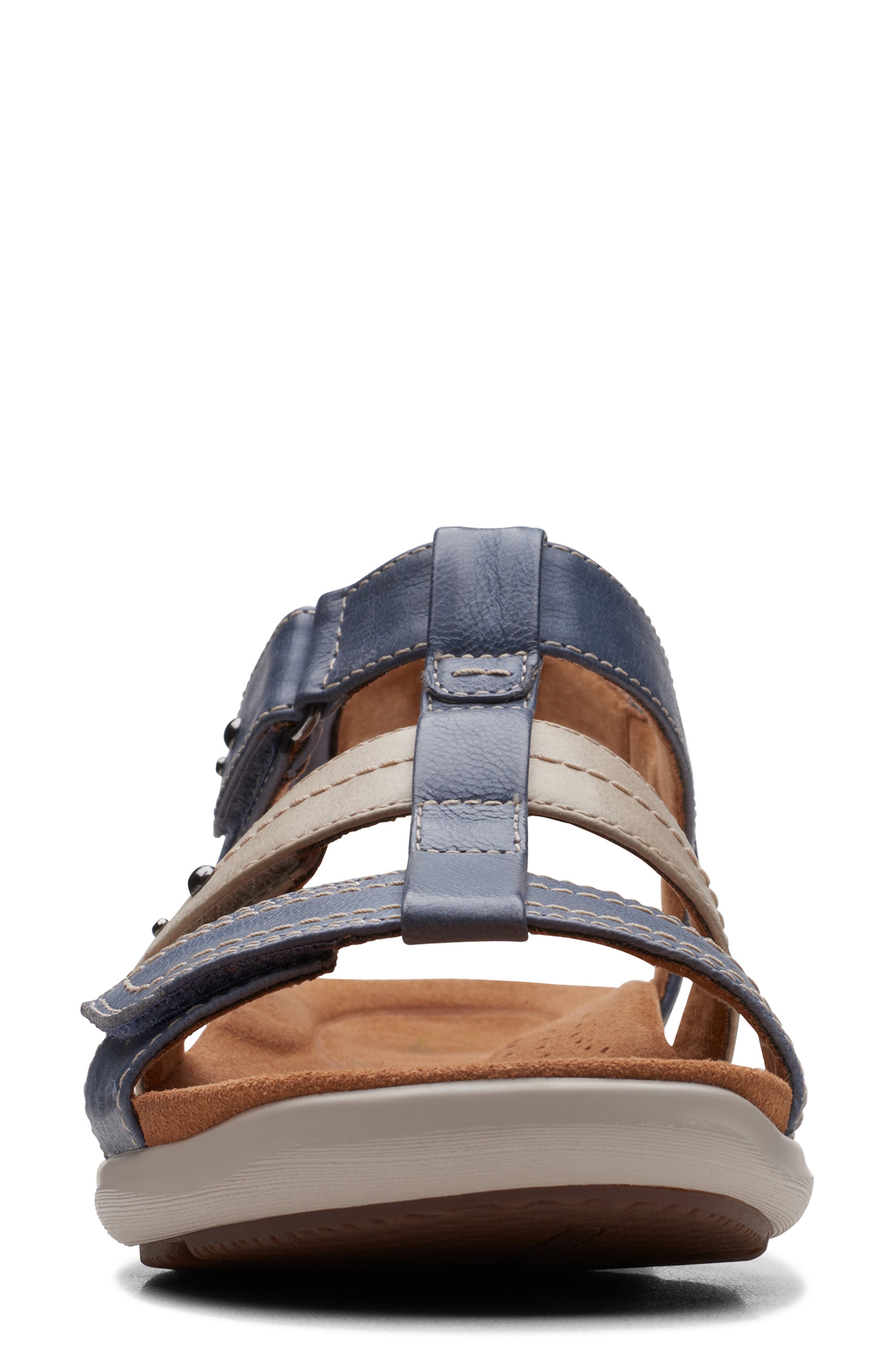 Clarks<sup>®</sup> Kitly Step Sandal, Alternate, color, Denim Combi