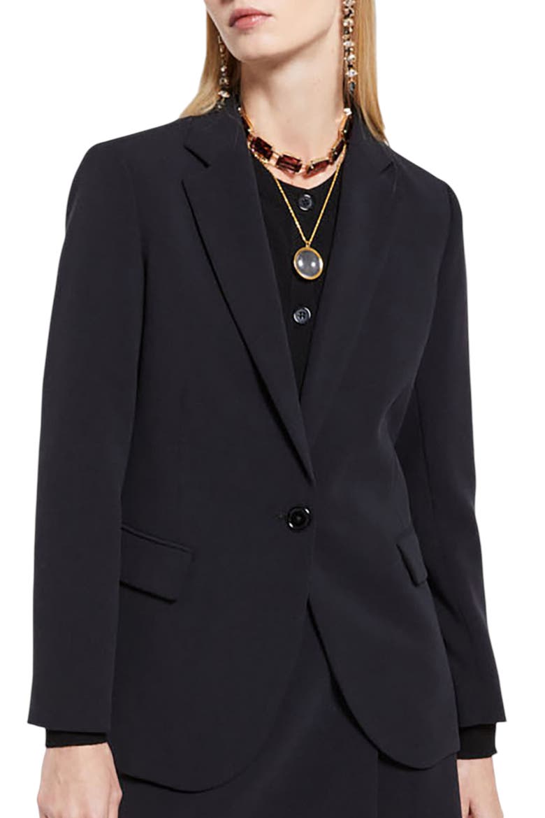 Classic Tailored Blazer, Main, color, Black