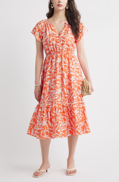 Caslonr Caslon(r) Front Button Midi Dress