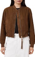 AllSaints Orten Suede Bomber Jacket