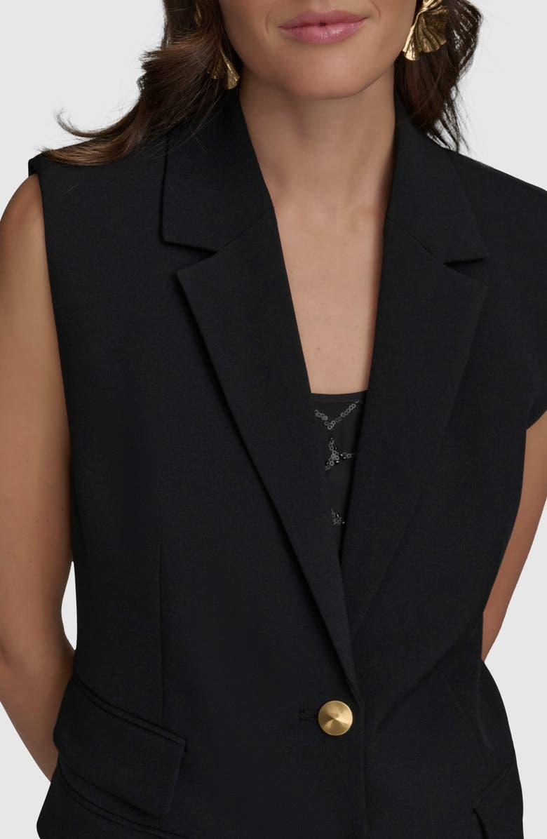 Donna Karan New York Two-Button Vest, Alternate, color, 